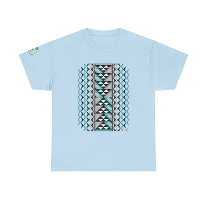 Sun and Rain in Turquoise Gildan Unisex Tee