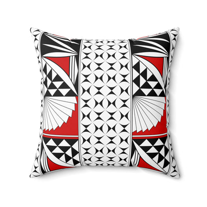 Southwest Sunrise in Red Square Pillow