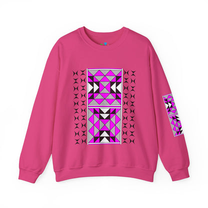 Sacred Mountains in Pink Unisex Sweatshirt
