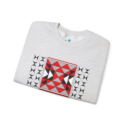 Sacred Mountains in Red Unisex Sweatshirt