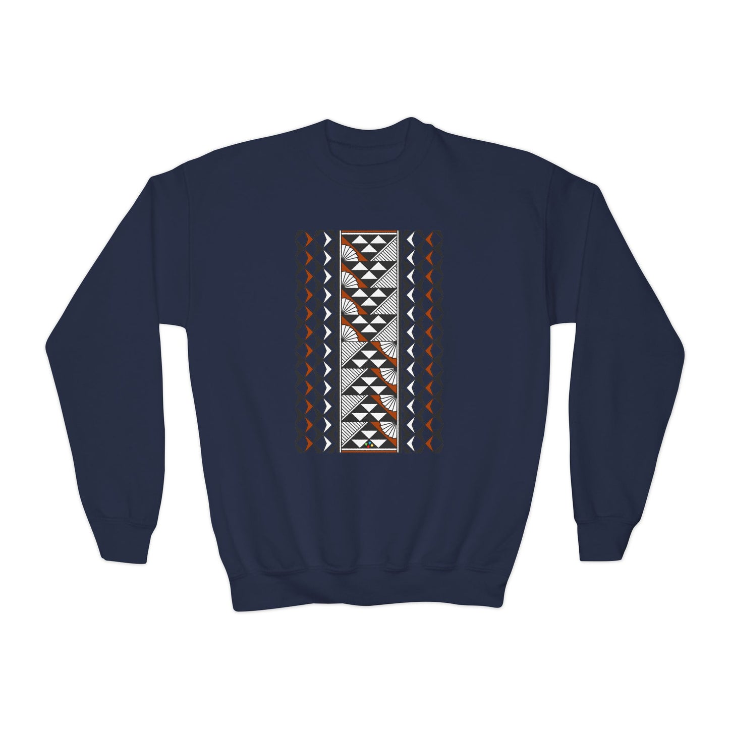 Rain and Sun in Rust Youth Crewneck Sweatshirt