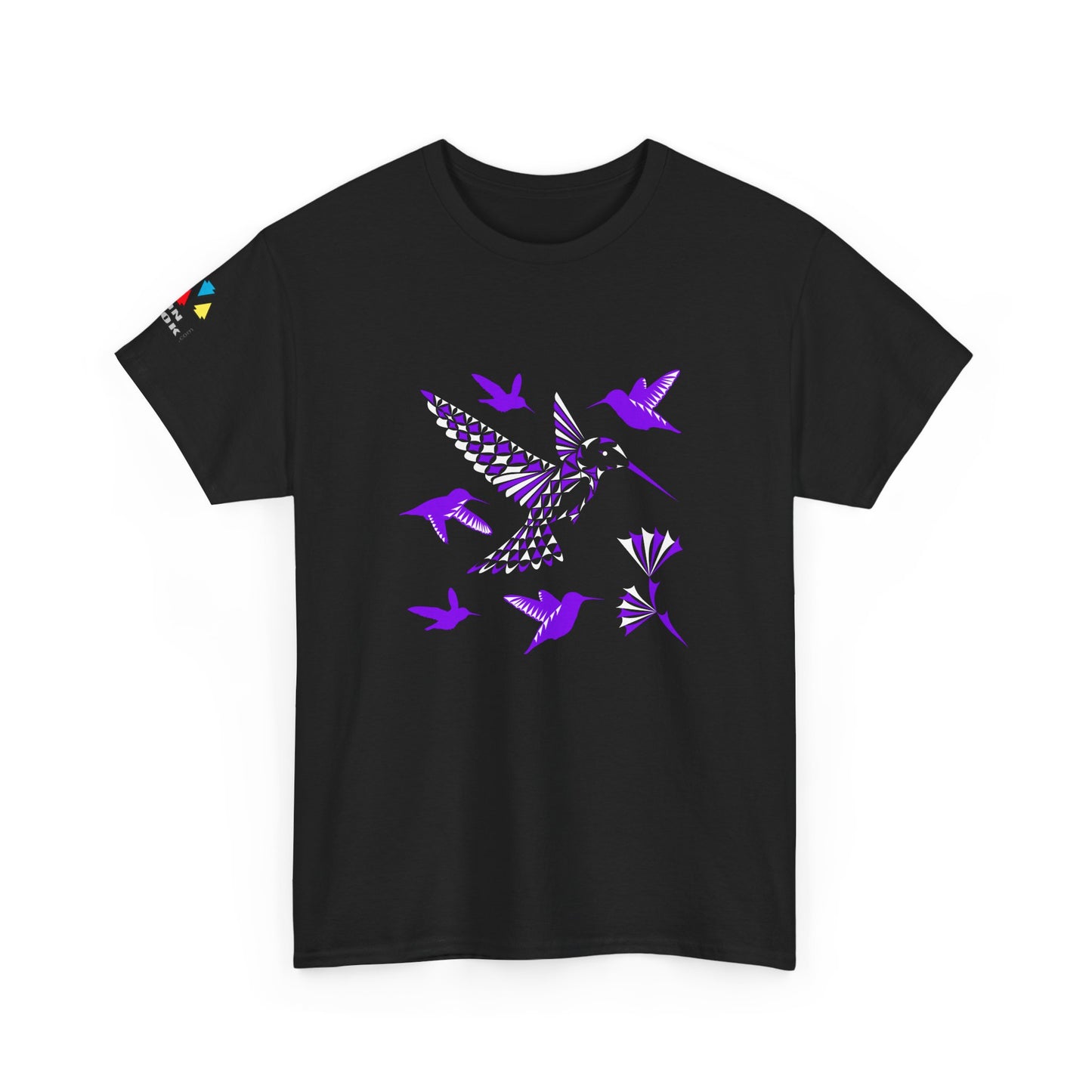 Hummingbird Blessing in Purple Gildan Unisex Tee