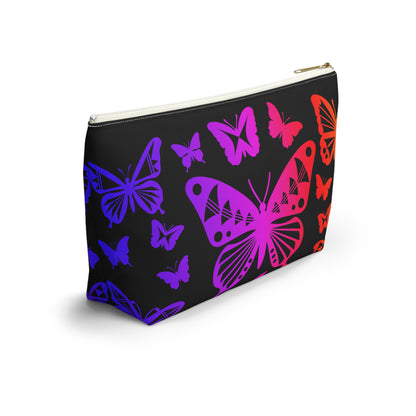 Rainbow Butterflies Pouch w T-bottom