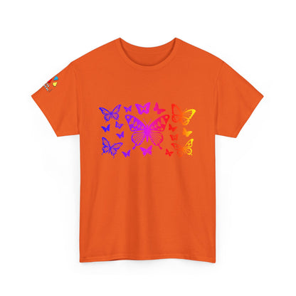 Rainbow Butterfly Dance Gildan Unisex Tee