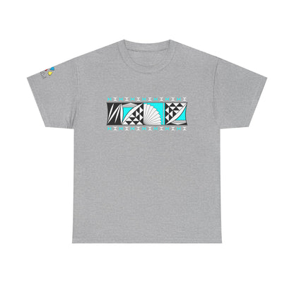 Southwest Sunrise 2 in Turquoise Gildan Unisex Tee