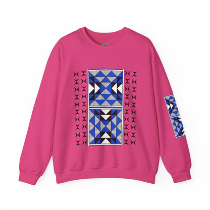 Sacred Mountains in Blue Unisex Sweatshirt