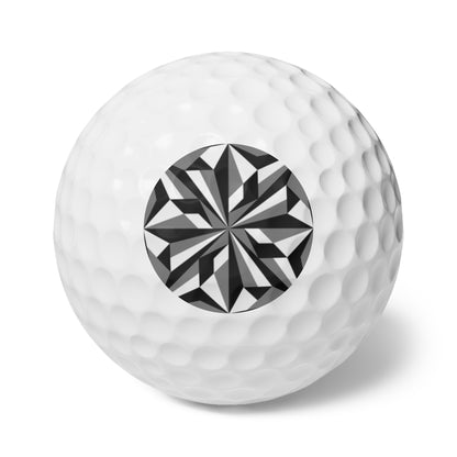 Desert Flower in Gray Golf Balls, 6pcs