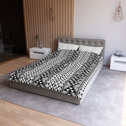 Sun and Rain in Gray Microfiber Duvet Cover