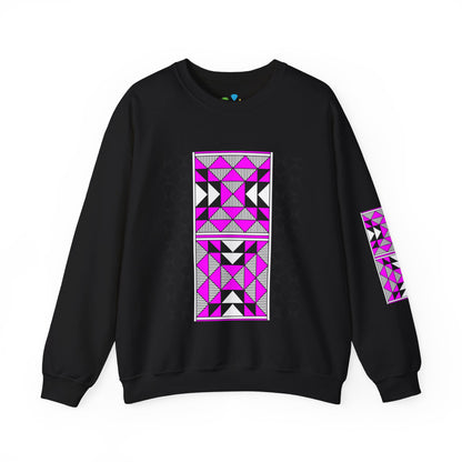 Sacred Mountains in Pink Unisex Sweatshirt