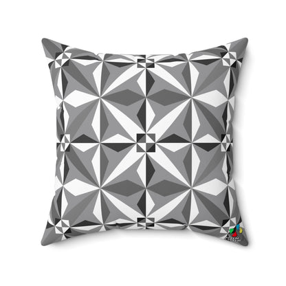 Morning Star in Gray Square Pillow