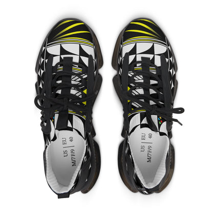 Feather Blessing in Yellow Women's Mesh Sneakers