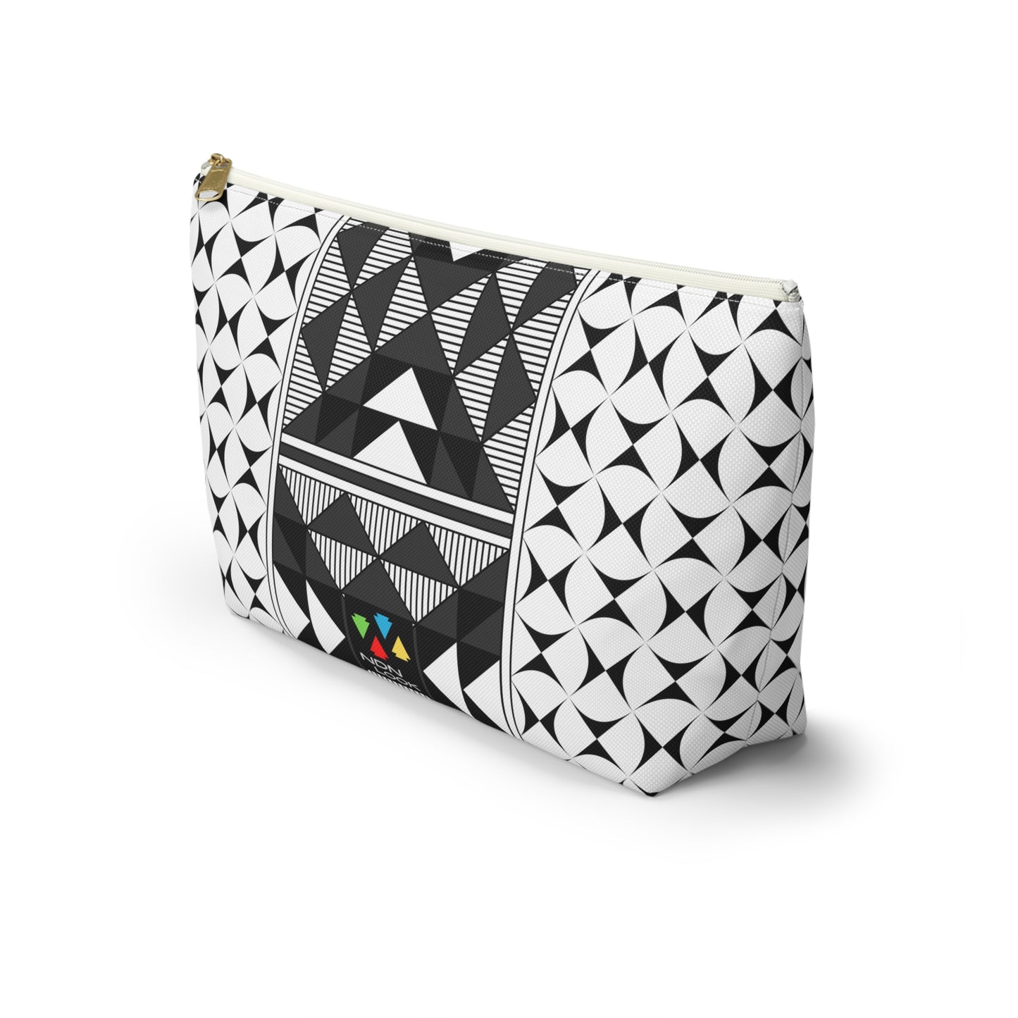 Sacred Mountains in Charcoal Pouch w T-bottom