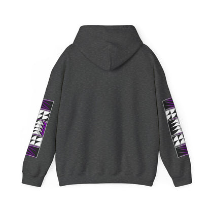 Blessed Feathers in Purple Unisex Hoodie