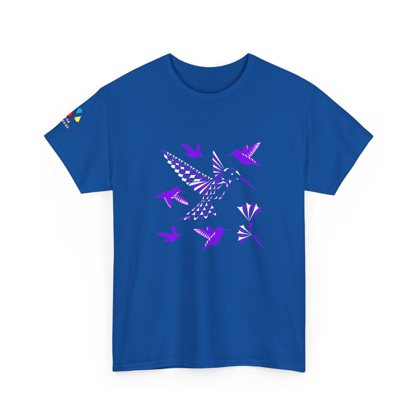 Hummingbird Blessing in Purple Gildan Unisex Tee