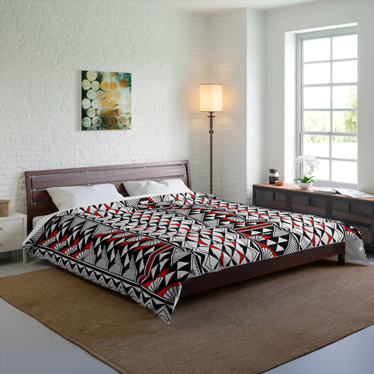 Southwest Rain and Sun in Red Comforter