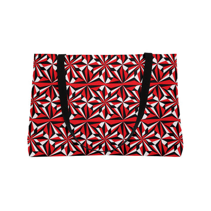 Red Morning Star Weekender Tote Bag