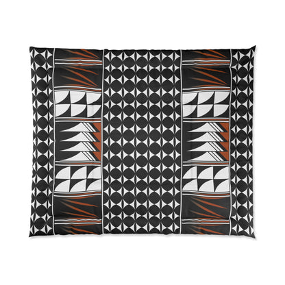 Southwest Feather Blessing in Rust Comforter