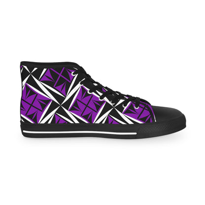 Sacred Winds in Purple High Top Sneakers