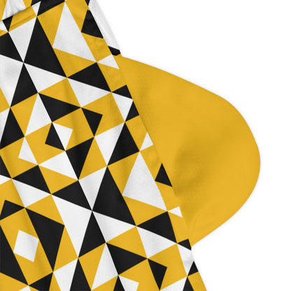 Yellow Sacred Mountains Basketball Rib Shorts