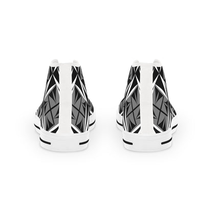 Sacred Winds in Charcoal High Top Sneakers