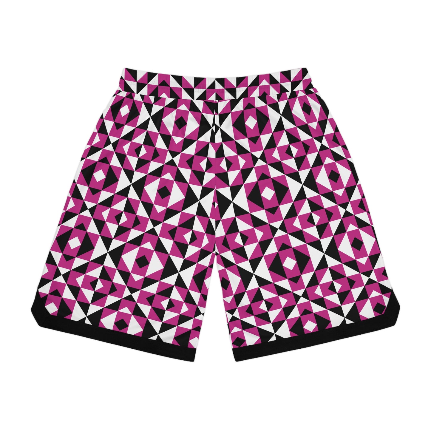Pink Sacred Mountains Basketball Rib Shorts