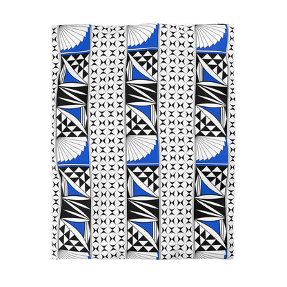 Southwest Sunrise in Blue Microfiber Duvet Cover