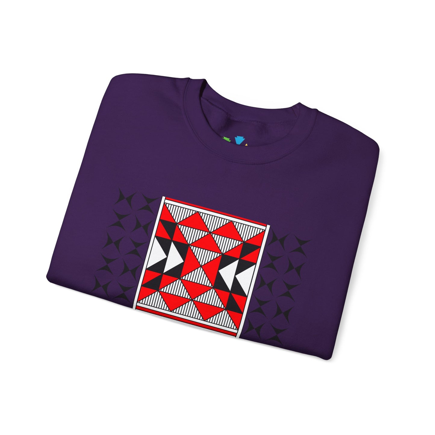 Sacred Mountains in Red Unisex Sweatshirt