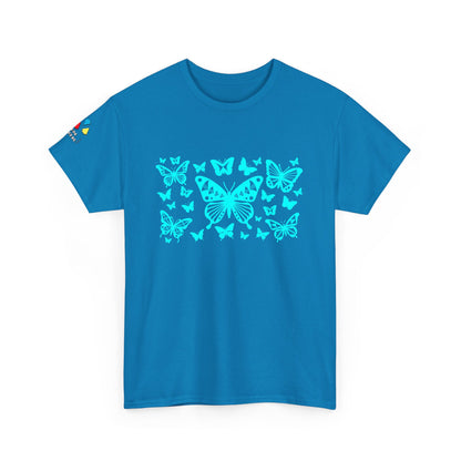 Butterfly Dance in Turquoise Gildan Unisex Tee