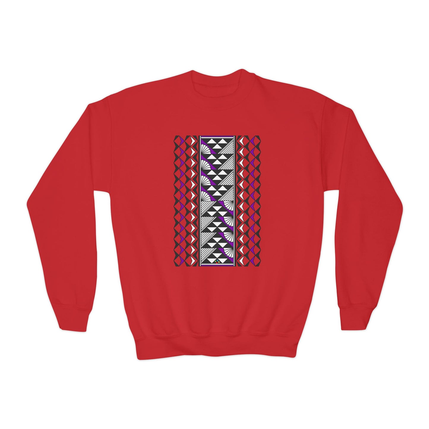 Rain and Sun in Purple Youth Crewneck Sweatshirt