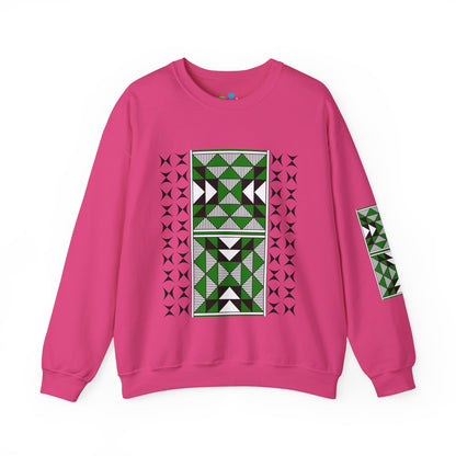 Sacred Mountains in Green Unisex Sweatshirt