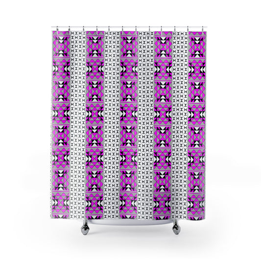 Southwest Mountains in Pink Shower Curtains
