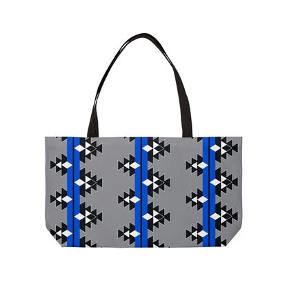 Native Stories in Blue Weekender Tote Bag