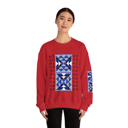 Sacred Mountains in Blue Unisex Sweatshirt