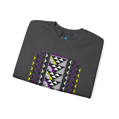 Sun and Rain in Purple/Yellow Unisex Sweatshirt