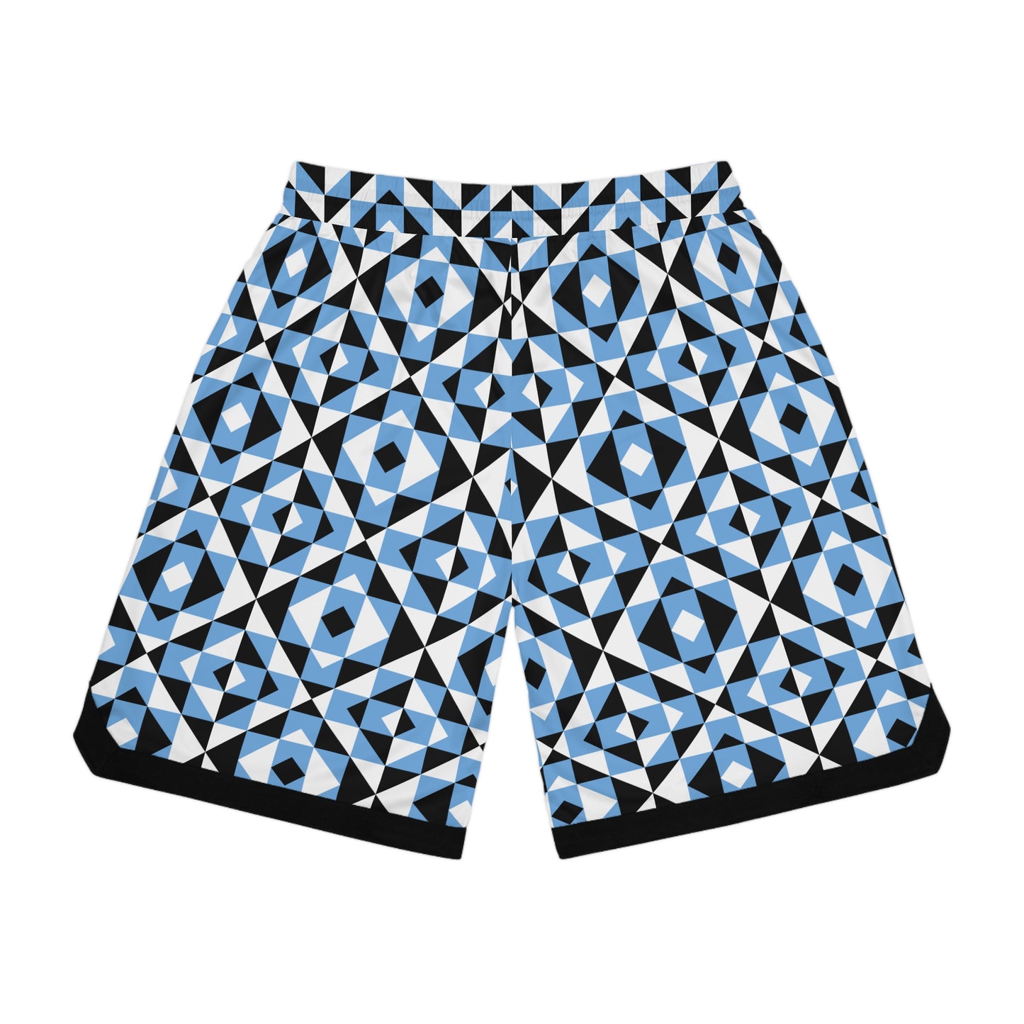 Light Blue Sacred Mountains Basketball Rib Shorts