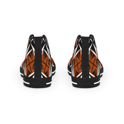 Sacred Winds in Rust High Top Sneakers