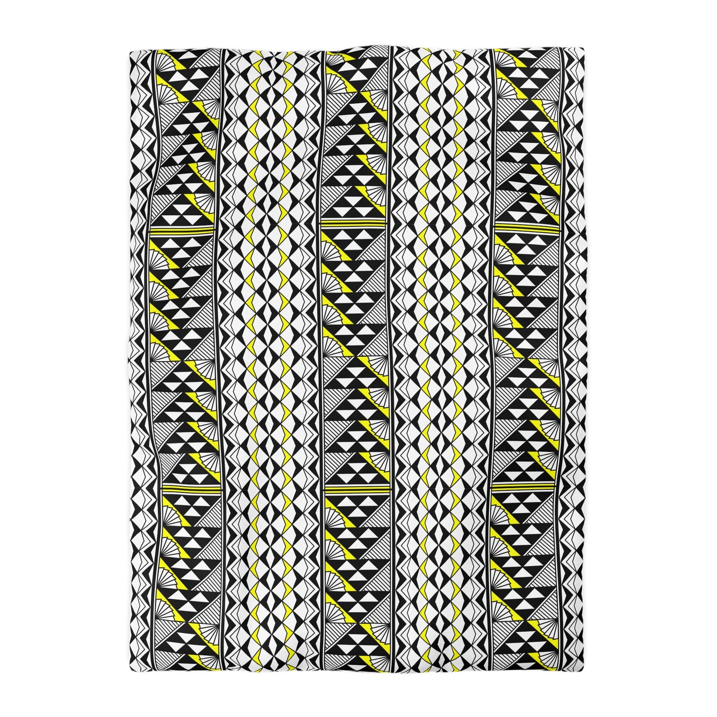 Sun and Rain in Yellow Microfiber Duvet Cover