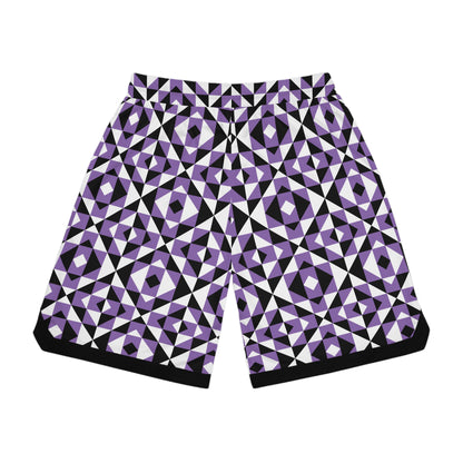 Light Purple Sacred Mountains Basketball Rib Shorts