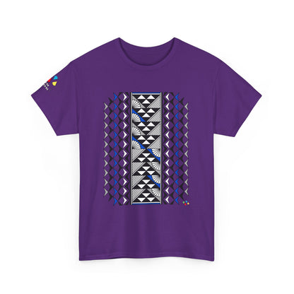 Sun and Rain in Blue/Silver Gildan Unisex Tee