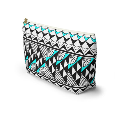 Sun  and Rain in Turquoise Pouch w T-bottom