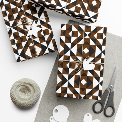 Brown Sacred Mountains Gift Wrap Papers