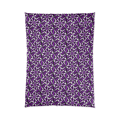 Southwest Desert Flower in Purple Comforter