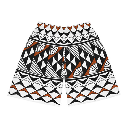 Sun and Rain in Rust Basketball Shorts