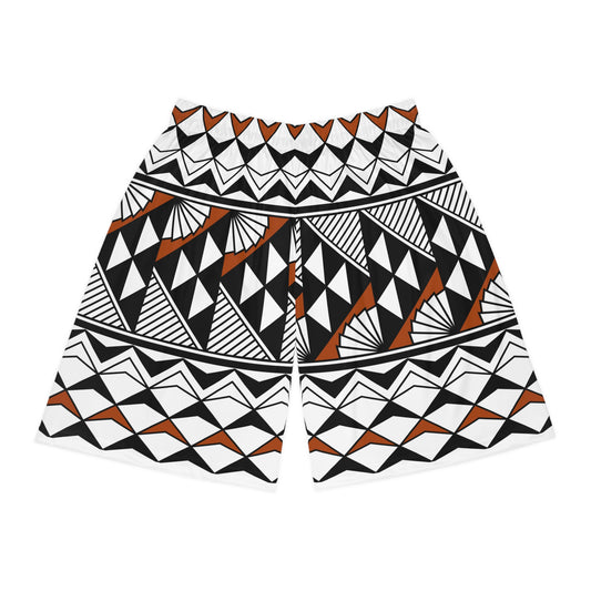 Sun and Rain in Rust Basketball Shorts