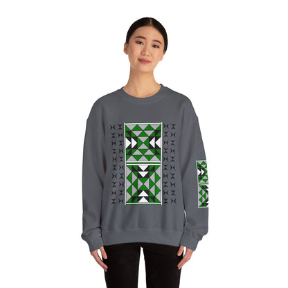 Sacred Mountains in Green Unisex Sweatshirt