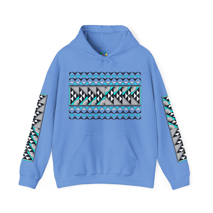 Sun and Rain in Turquoise Unisex Hoodie