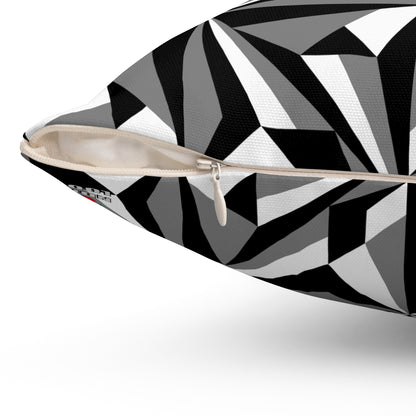 Desert Flowers in Gray Square Pillow