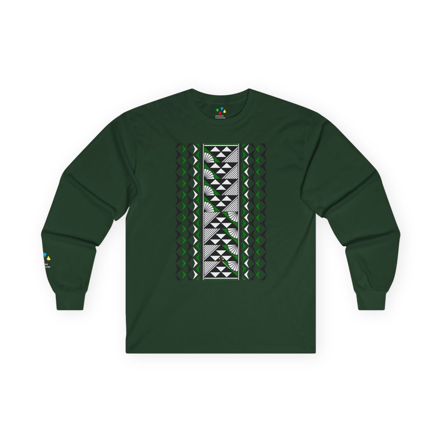 Sun and Rain in Green Unisex Long Sleeve Tee