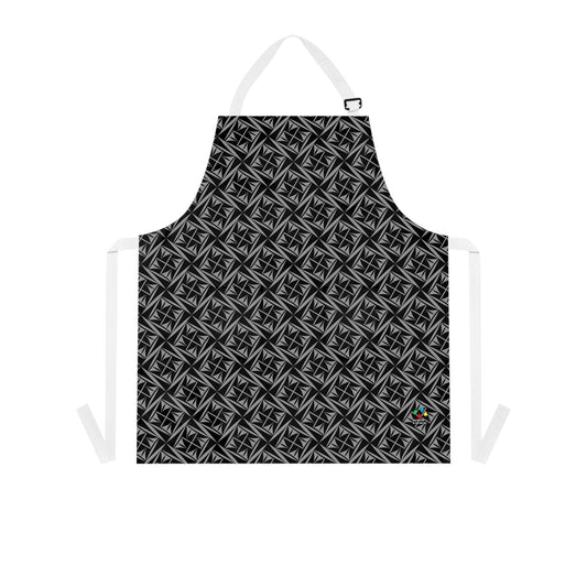 Sacred Winds in Charcoal Two Pocket Apron