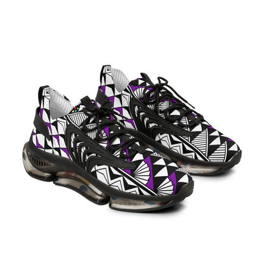 Sun and Rain in Purple Men's Mesh Sneakers